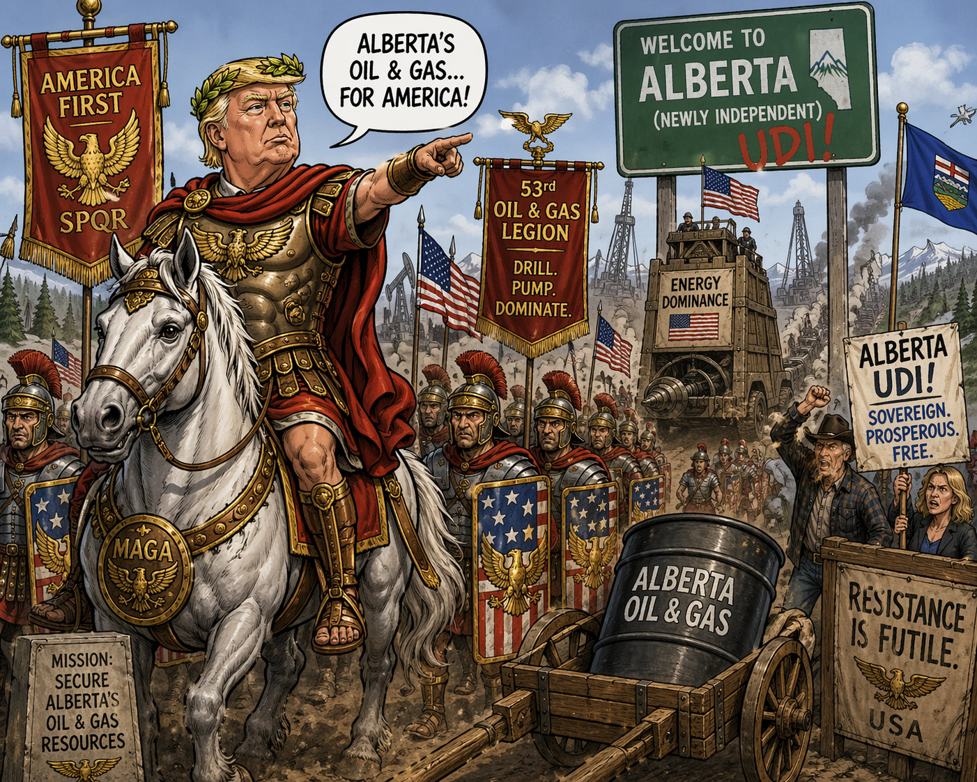 Emperor Trump Lays Siege to Alberta